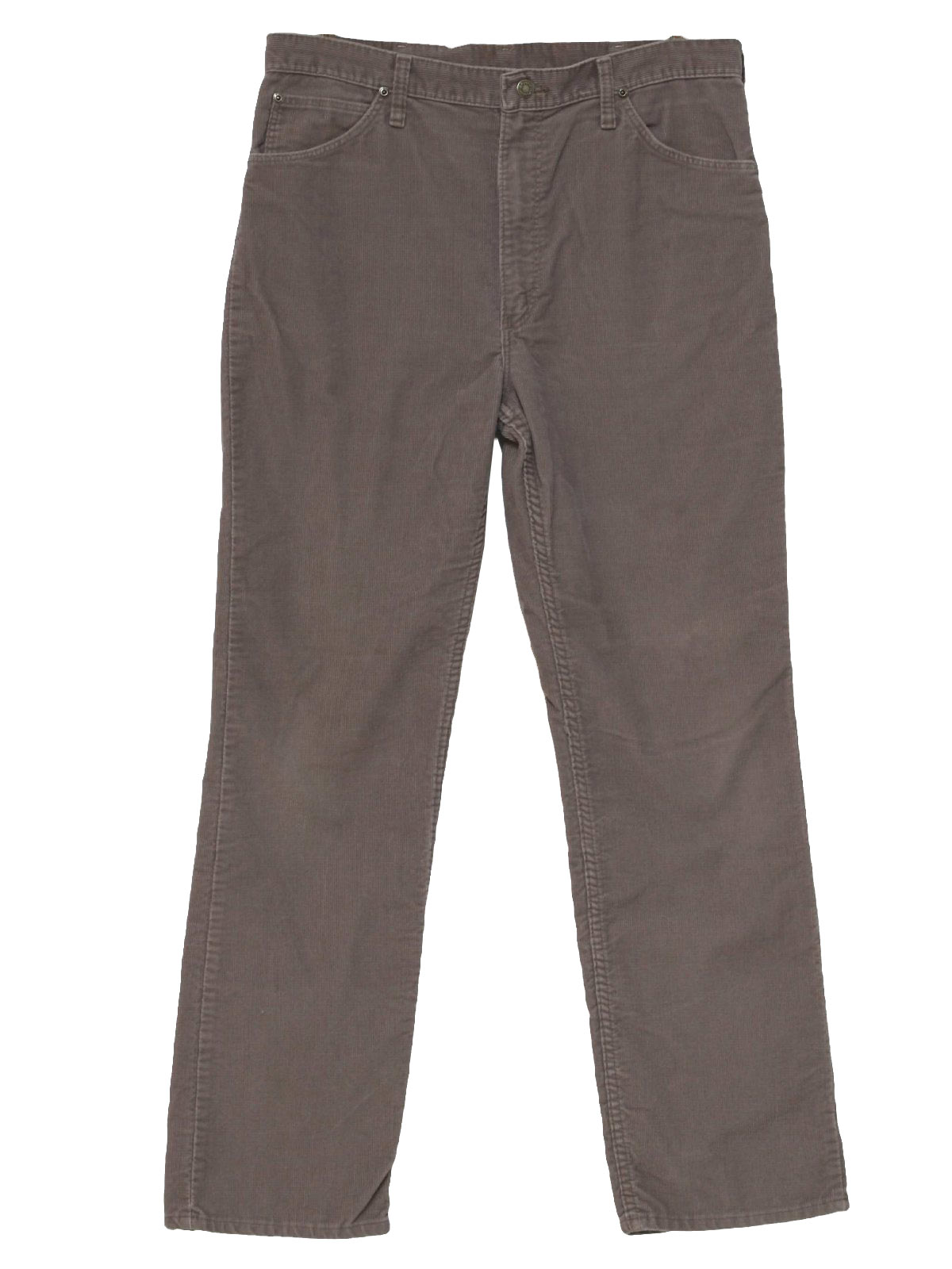 1980's Pants (Wrangler): 80s -Wrangler- Mens grey cotton corduroy ...