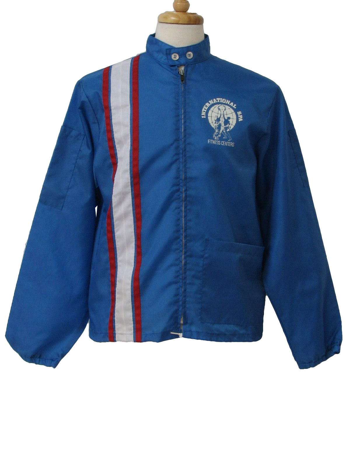 Pla Jac 80's Vintage Jacket: 80s -Pla Jac- Mens slate blue , white and ...