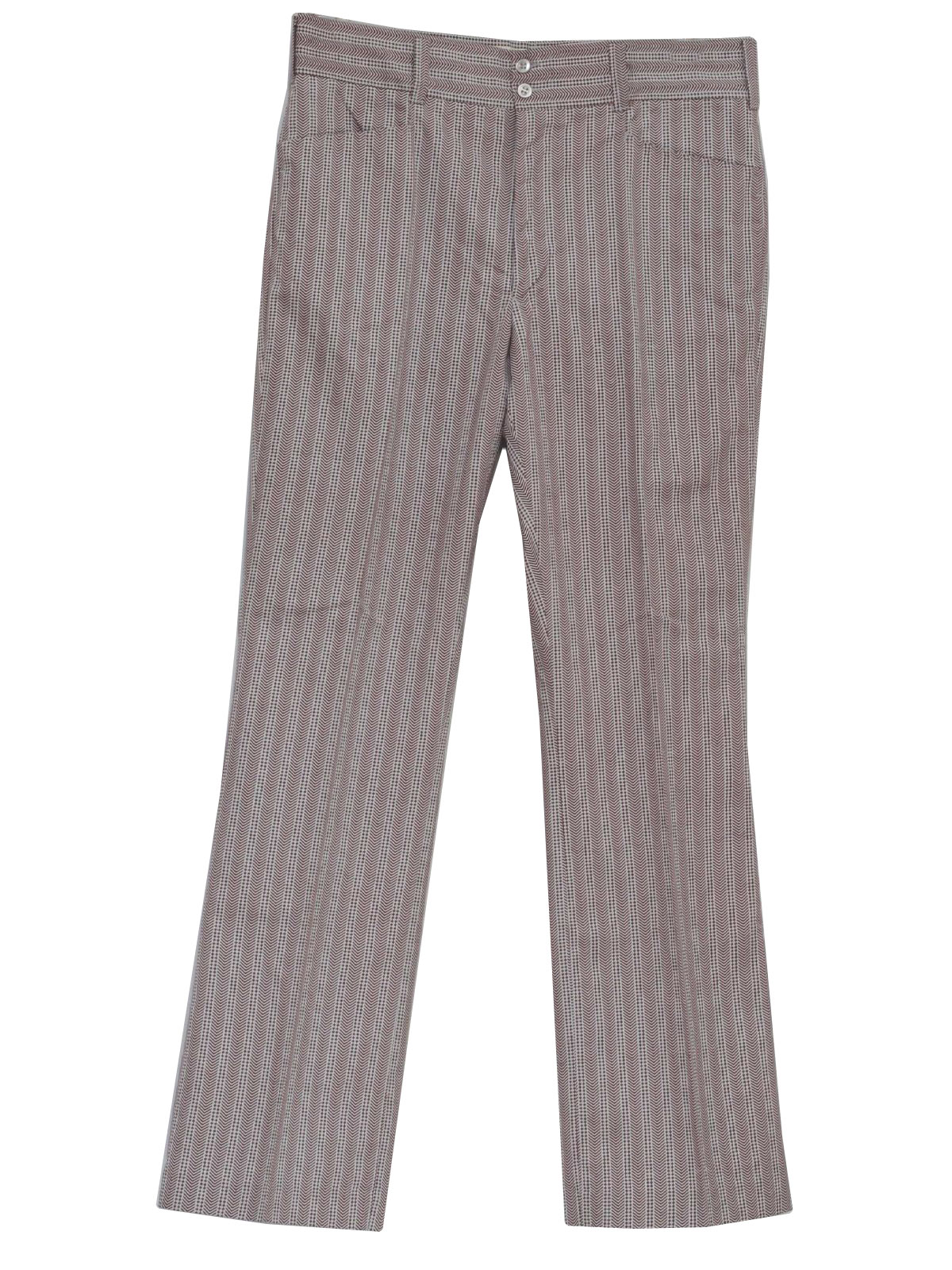 70's Permanent Press Pants: 70s -Permanent Press- Mens maroon and white ...