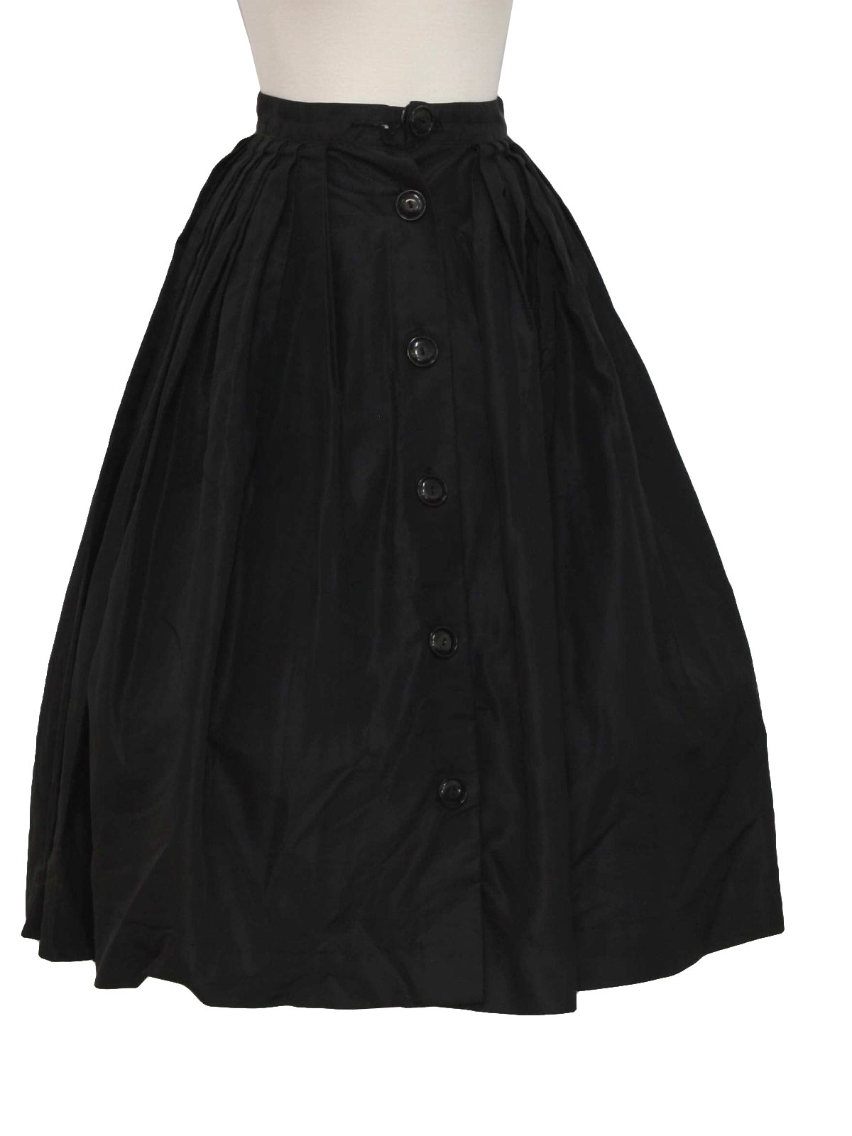 50s style black skirt