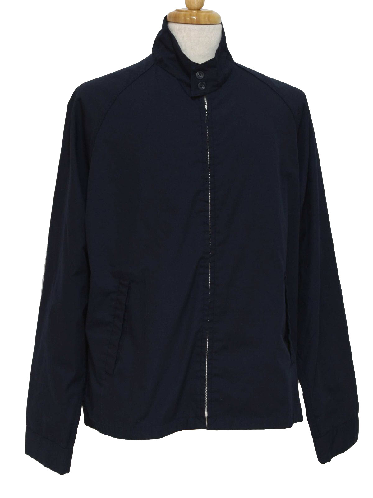 Retro 60's Jacket: Late 60s or early 70s -Sir Jac- Mens navy blue ...