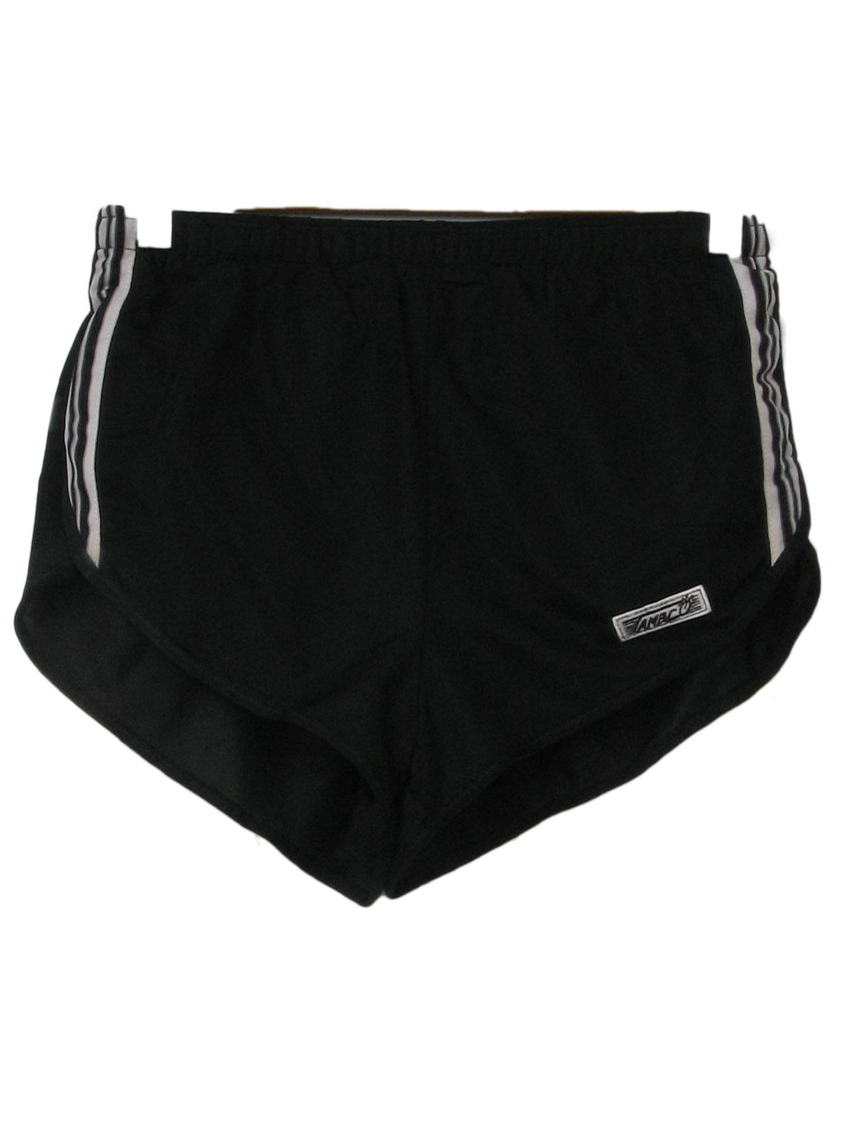 1980s Tambco Shorts: 80s -Tambco- Mens black and white side seam stripe ...