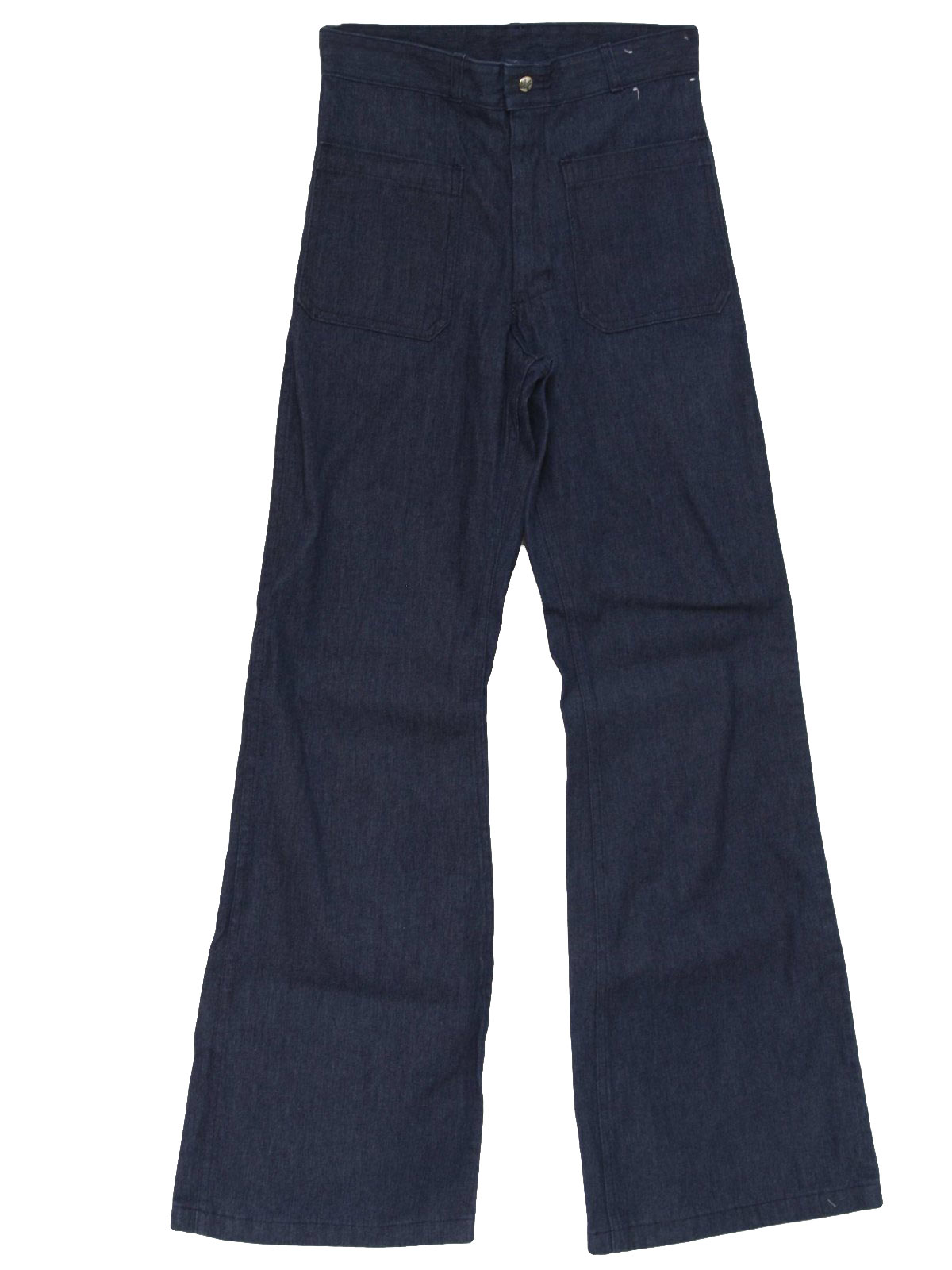 70s Vintage Seafarer Bellbottom Pants: 70s -Seafarer- Mens blue cotton ...