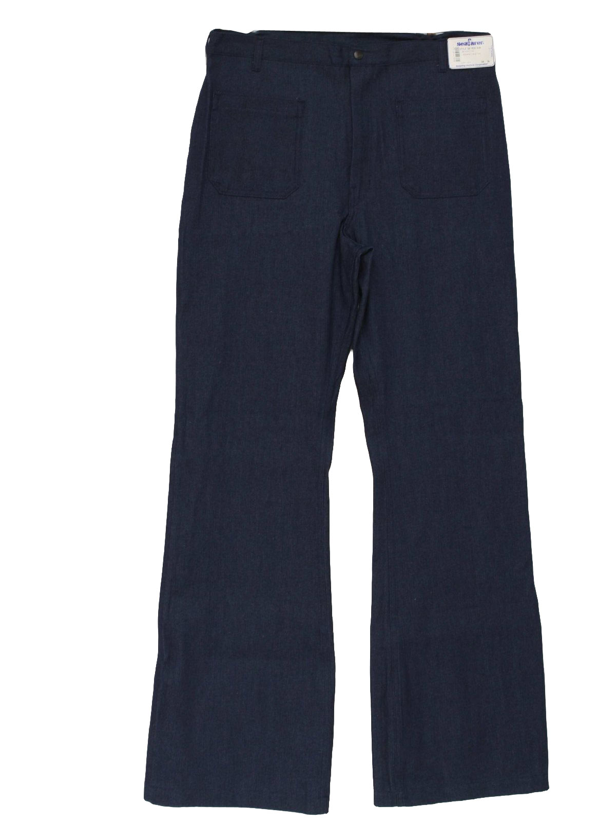 Vintage Seafarer 80's Bellbottom Pants: 80s -Seafarer- Mens dark blue ...