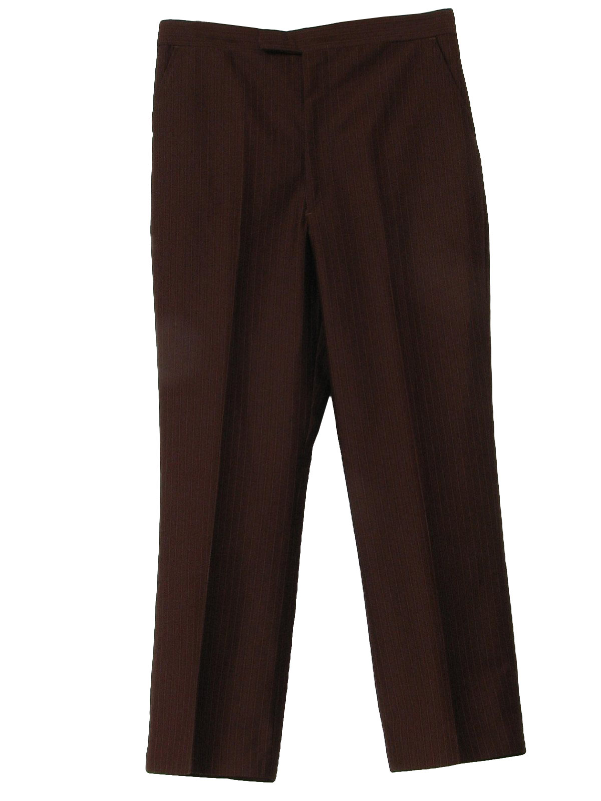 No Label 1960s Vintage Pants: 60s -No Label- Mens maroon and tan ...