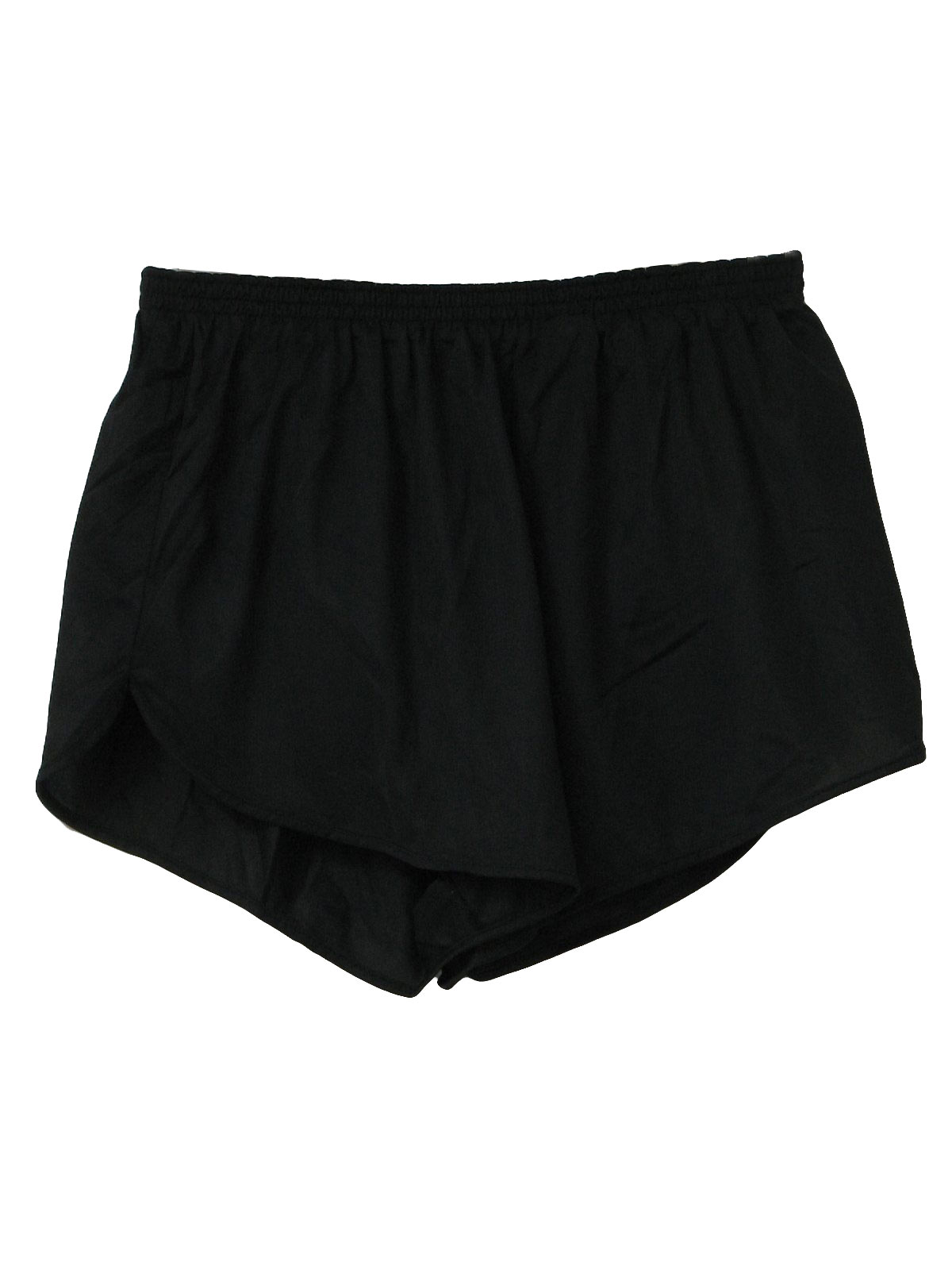 80's Vintage Shorts: 80s -Soffe- Mens black nylon elastic waist totally ...