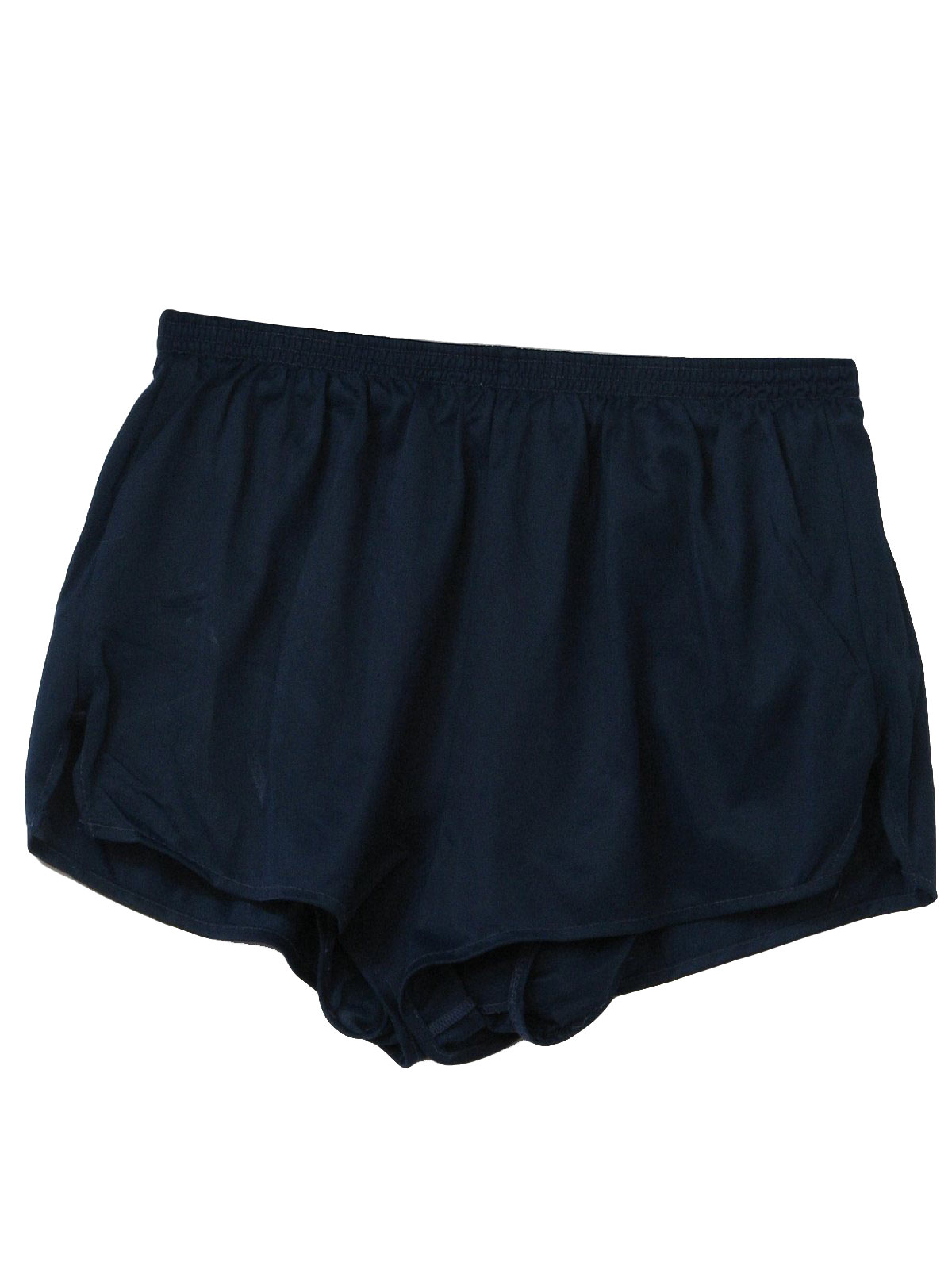 1980's Vintage In Sport Shorts: 80s -In Sport- Mens dark blue nylon ...