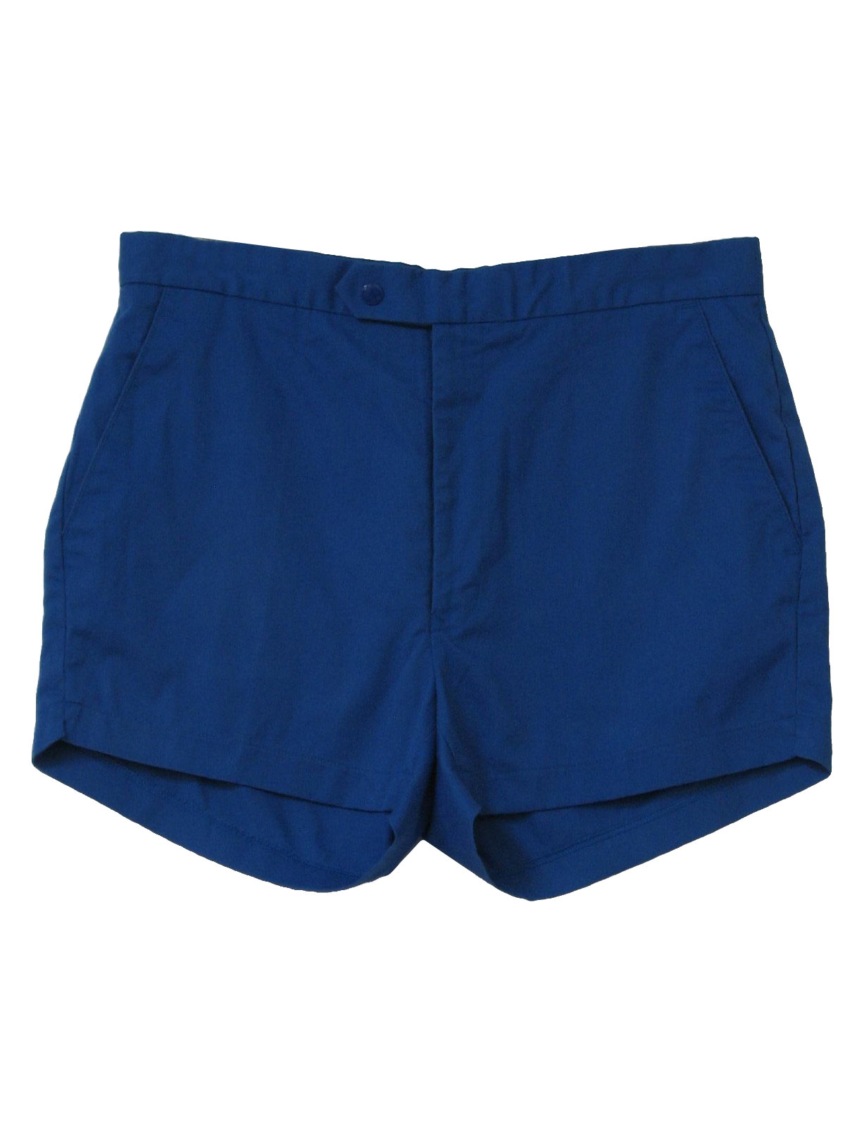 1980's Vintage AHC Shorts: 80s -AHC- Mens blue polyester and cotton ...