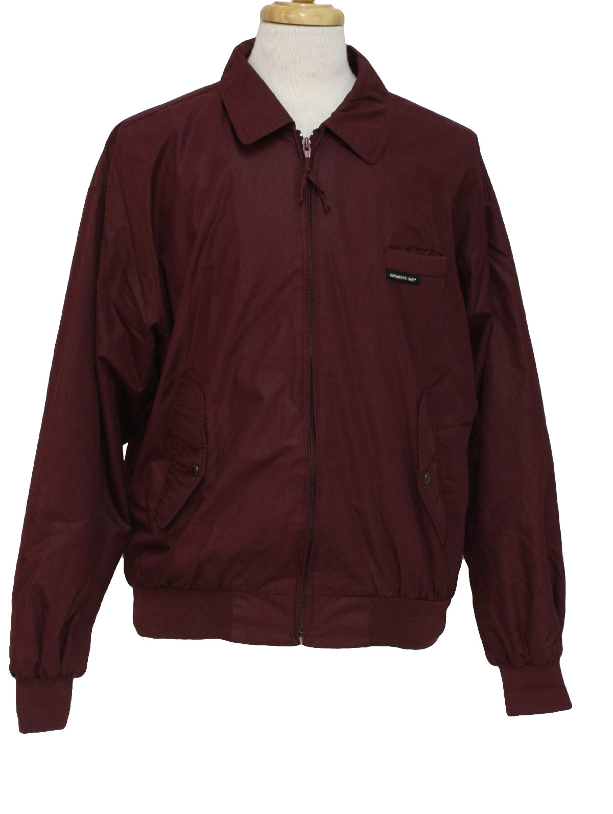 1980's Jacket (Members Only): 80s style -Members Only- Mens maroon red ...