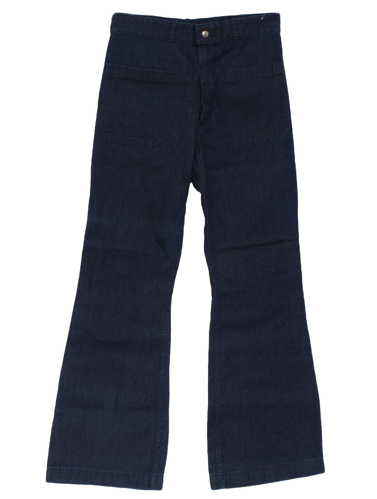 Vintage 1970's Bellbottom Pants: 70s -Seafarer- Mens denim blue cotton ...