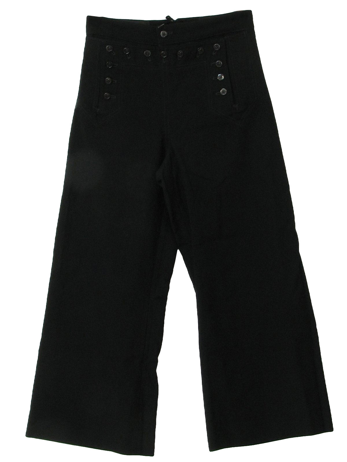 Seventies Vintage Bellbottom Pants: 70s -Huntingdon- Mens blue black ...