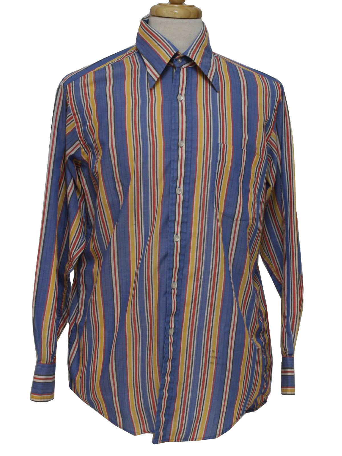 Brookside Seventies Vintage Shirt: 70s -Brookside- Mens blue, red, gold ...