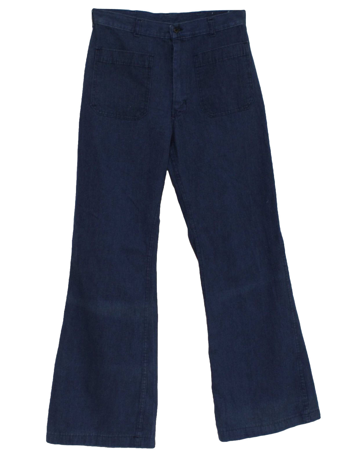 Seventies Vintage Bellbottom Pants: 70s -Wilsew Inc.- Mens denim blue ...