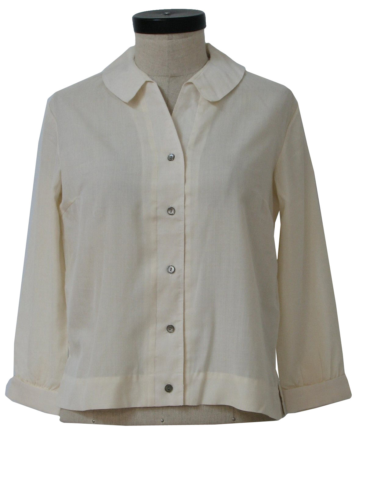 Retro 1950's Shirt (Care Label) : 50s -Care Label- Womens off white ...