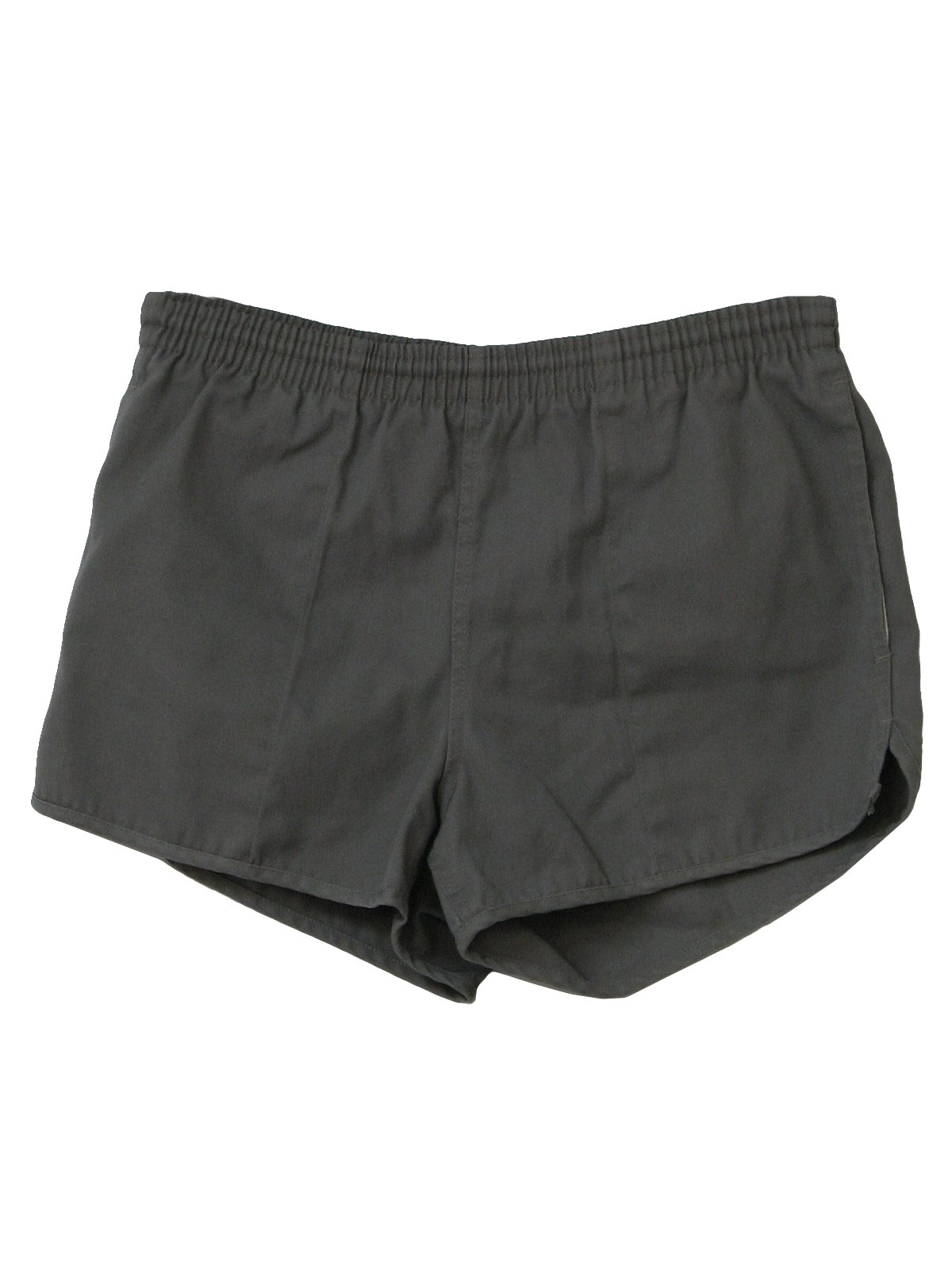 Retro 80's Shorts: 80s -Care Label- Mens grey polyester and cotton ...