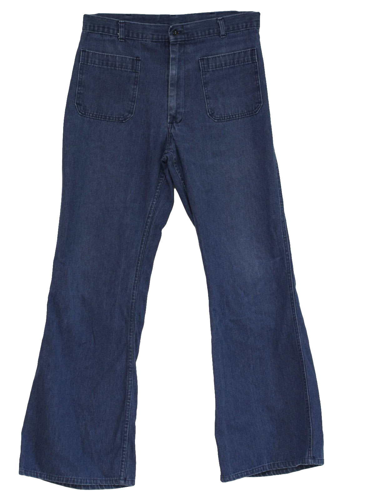 70s Retro Bellbottom Pants: 70s -Coastal Industries- Mens blue cotton ...