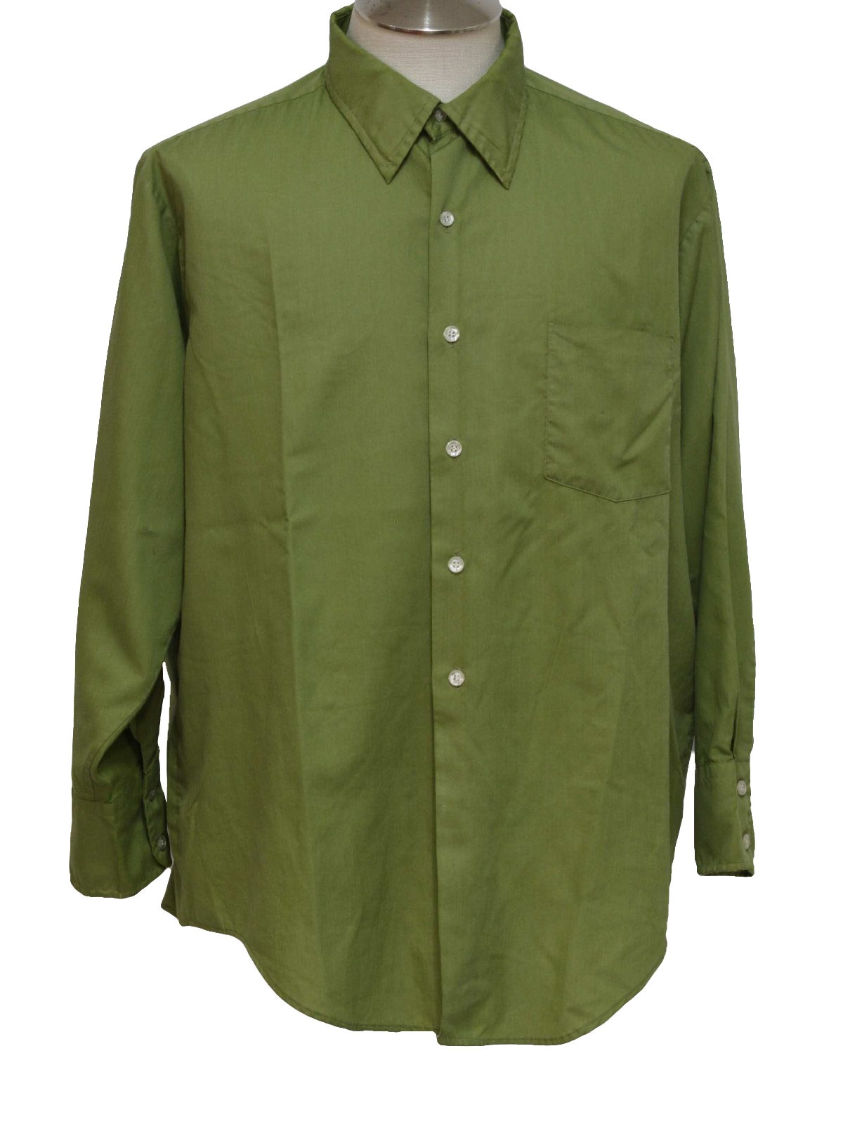 TownCraft 1970s Vintage Shirt: 70s -TownCraft- Mens avocado green ...