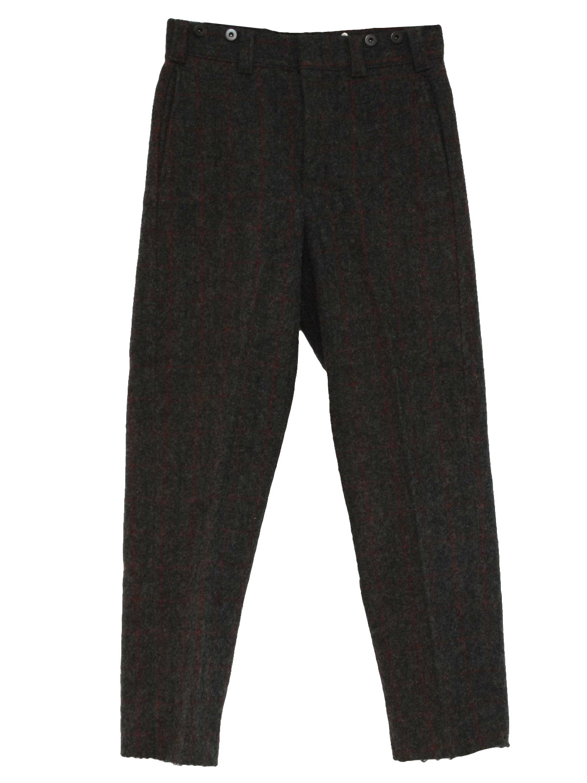 1950's Pants (Woolrich): 50s style -Woolrich- Mens smokey grey, red and ...