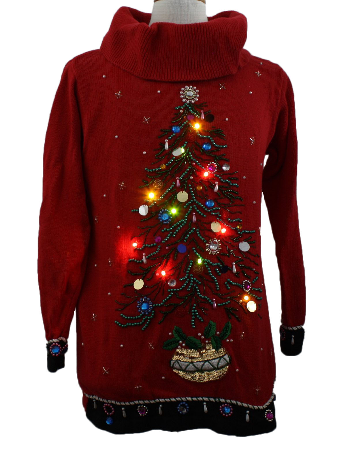light up christmas sweater womens