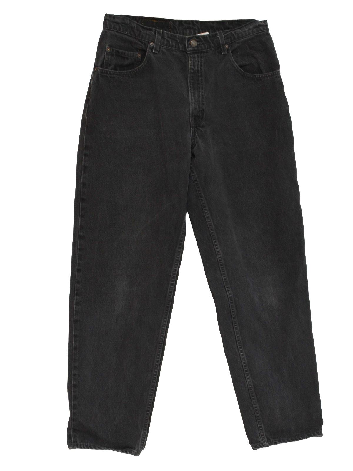1990's Vintage Levis Pants: 90s -Levis- Mens faded black cotton denim ...