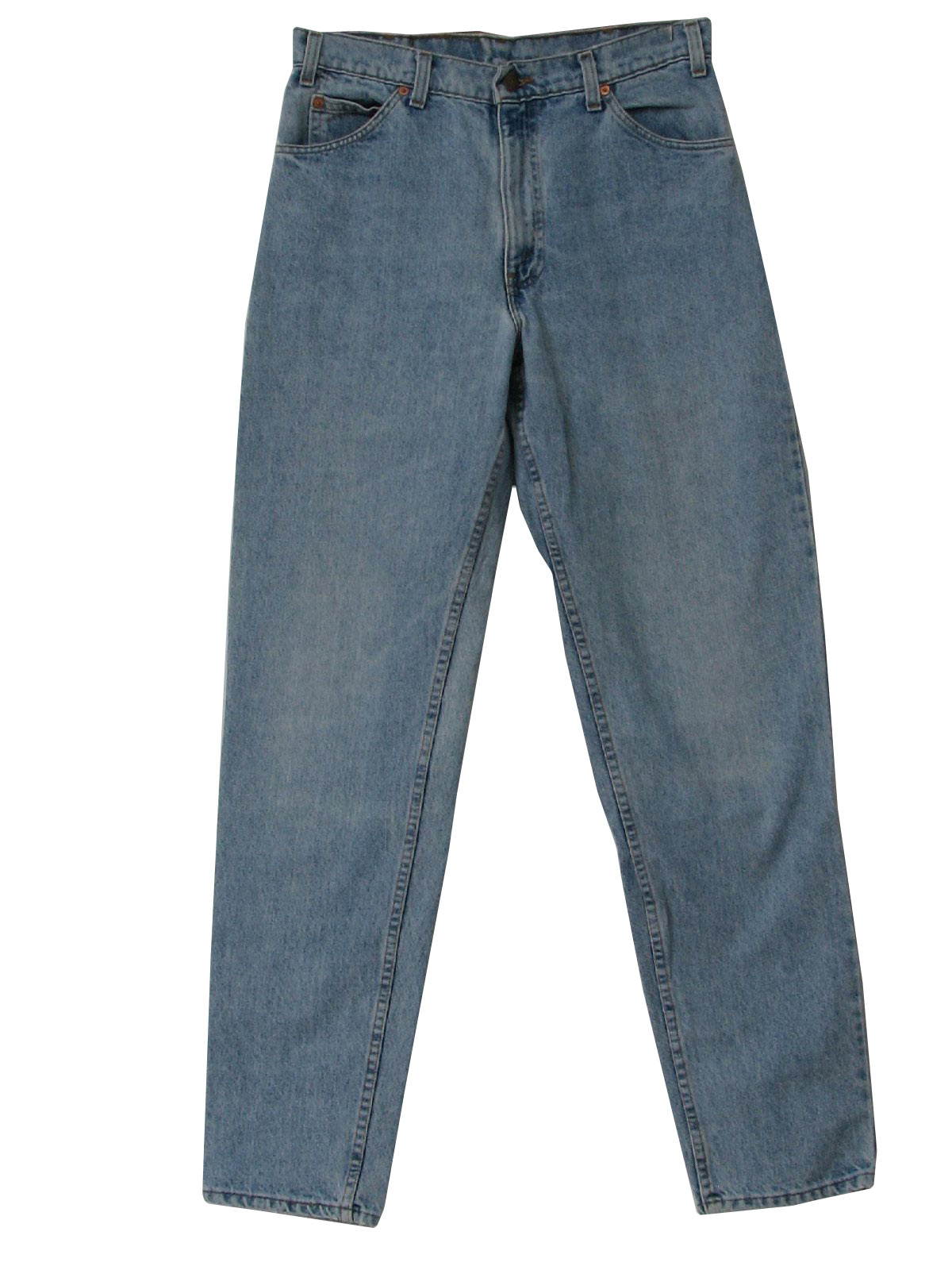 1990s Vintage Pants: 90s -Levis- Mens blue colored denim cotton tapered ...