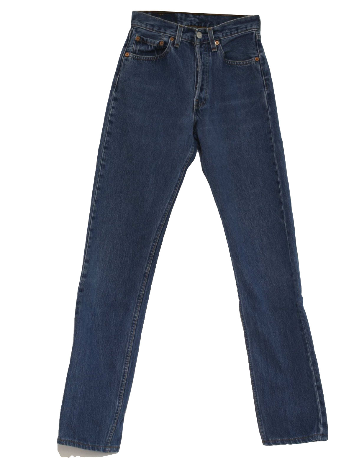 Retro 90's Pants: 90s -Levis- Womens light blue denim cotton straight ...