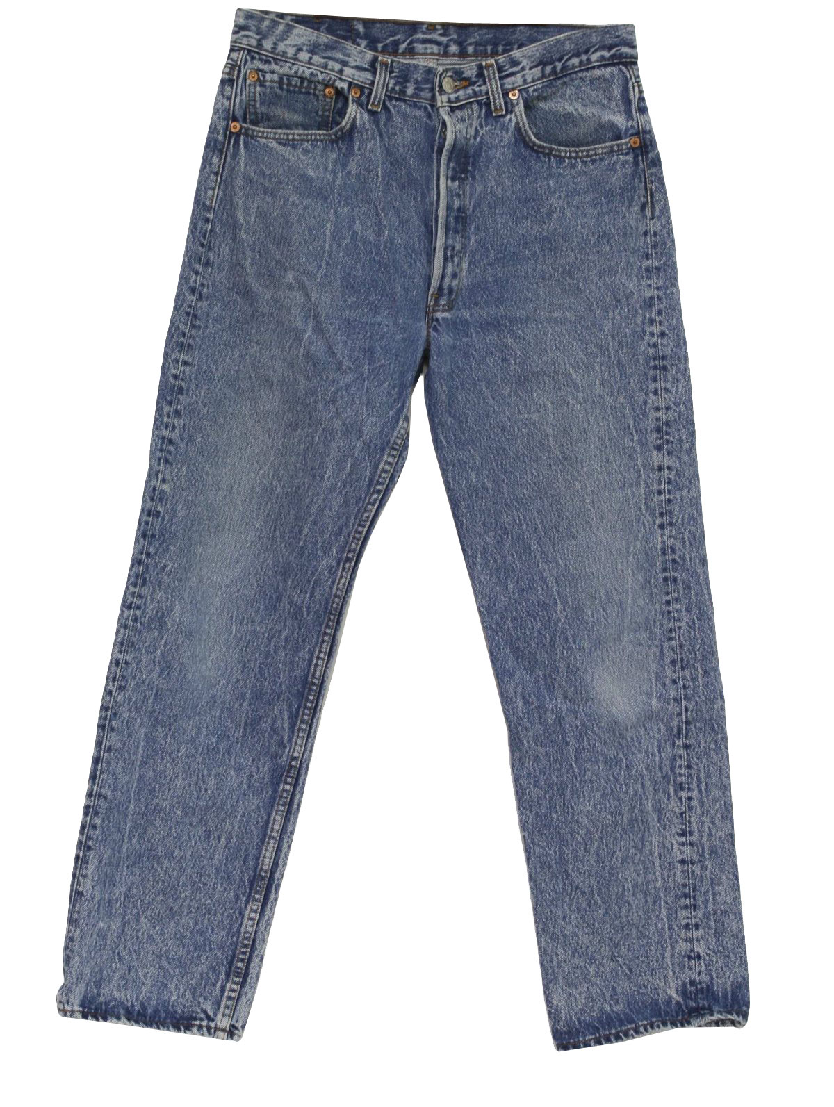 80s Vintage Levis Pants: 80s -Levis- Mens blue acid washed cotton denim ...