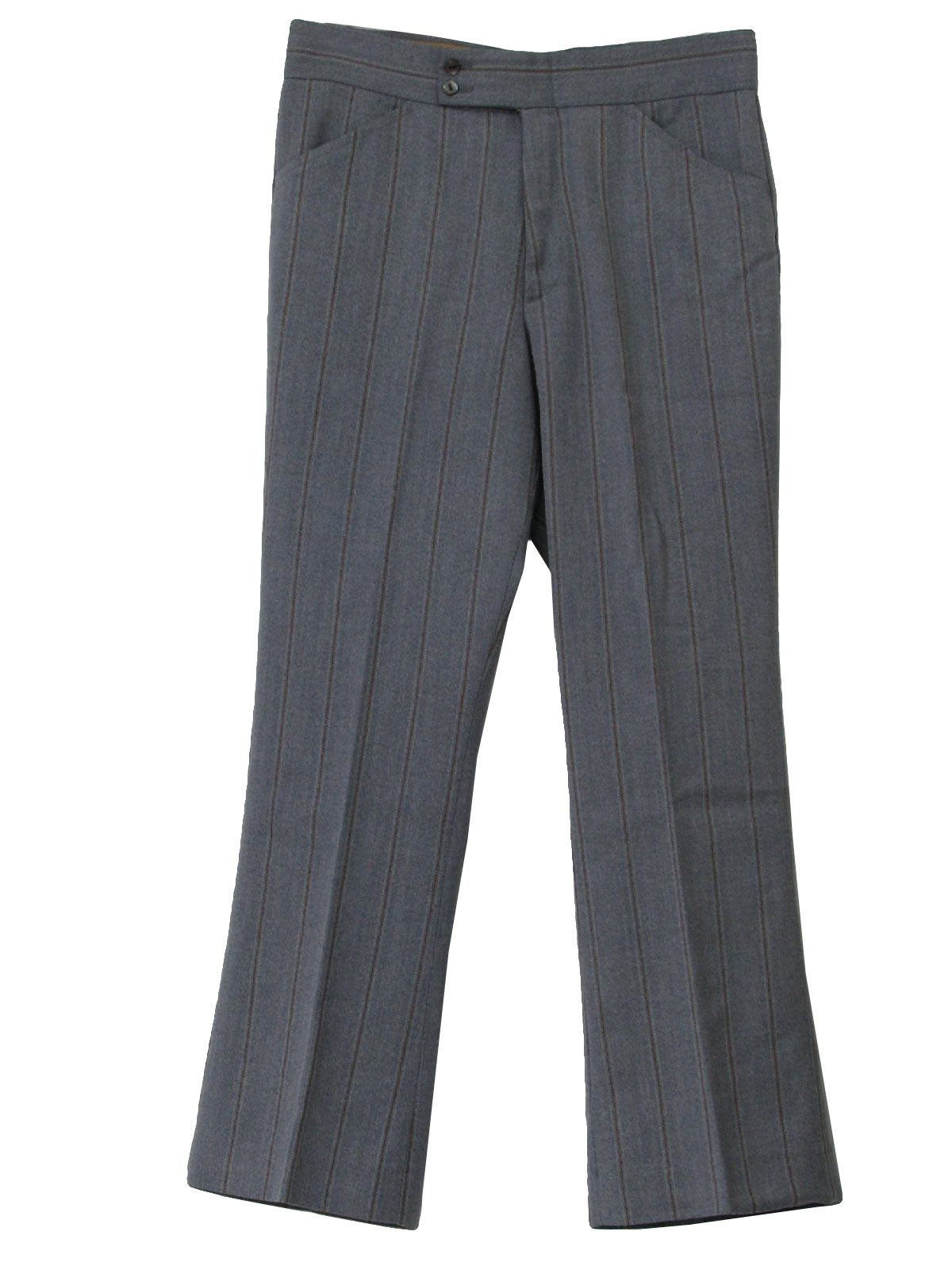 70s Vintage Farah Pants: 70s -Farah- Mens blue and white small chevron ...