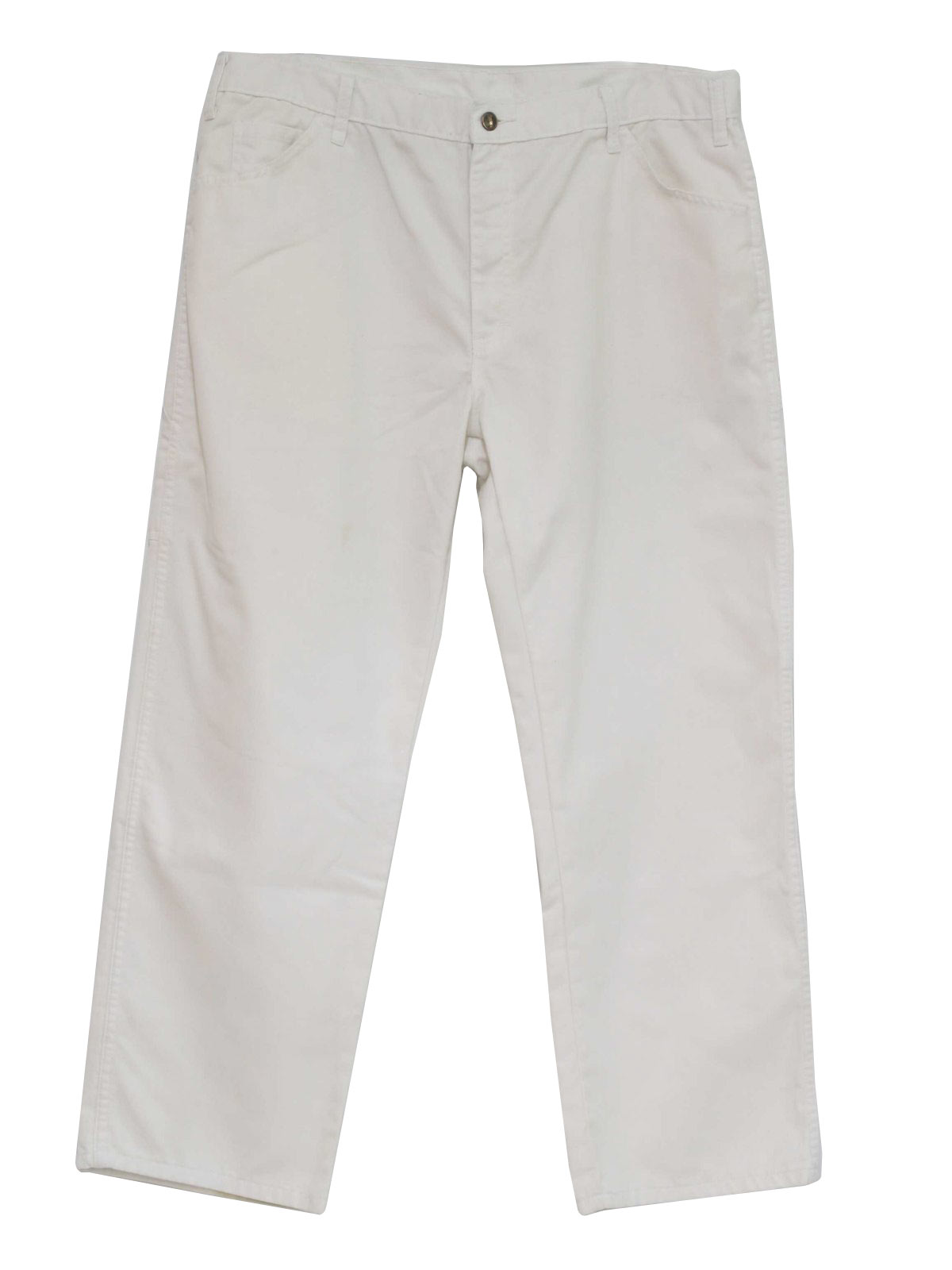 relaxed fit straight leg cotton painter's pants