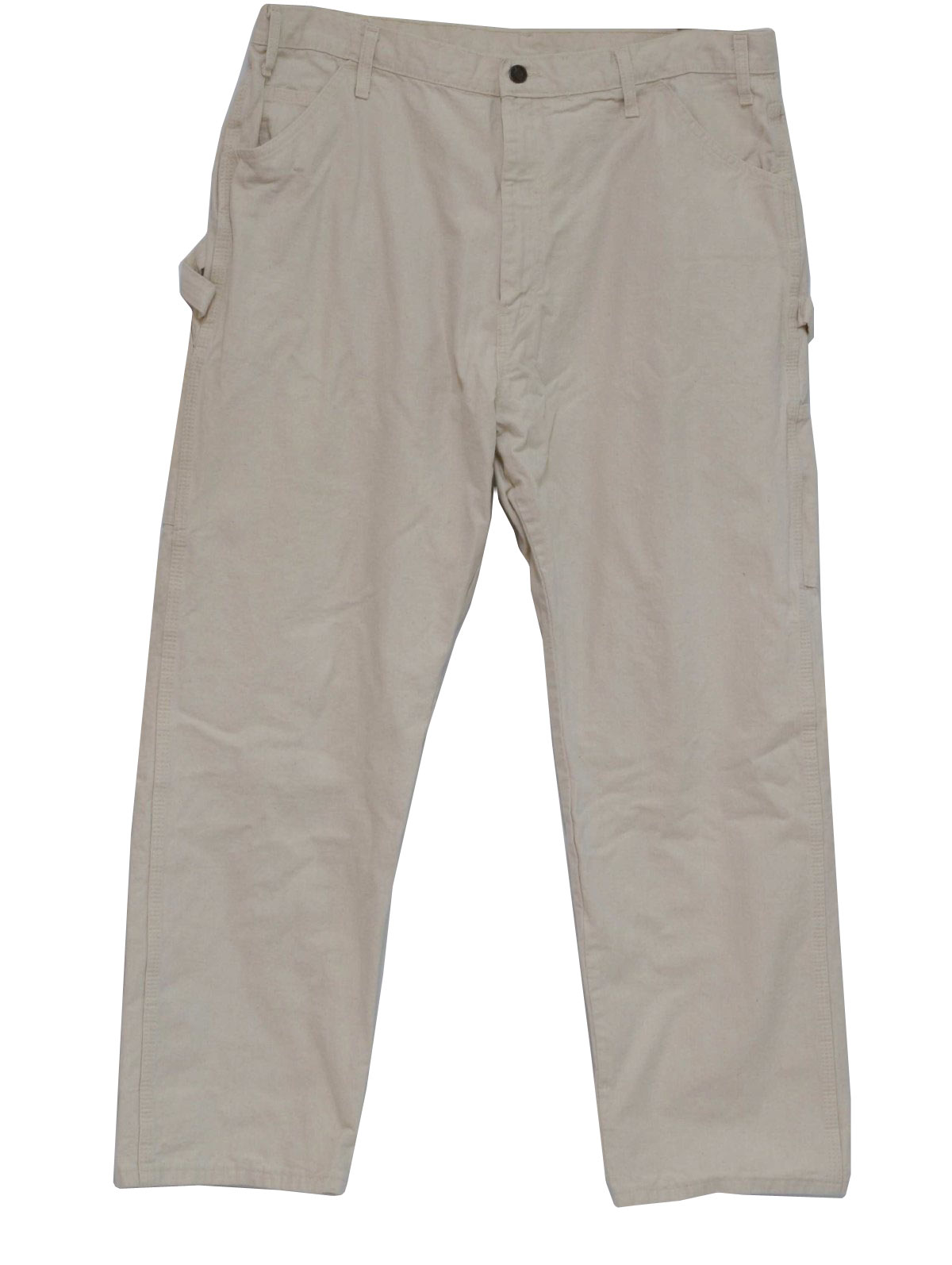 80's Vintage Pants: 80s -Dickies- Mens off white straight leg relaxed ...