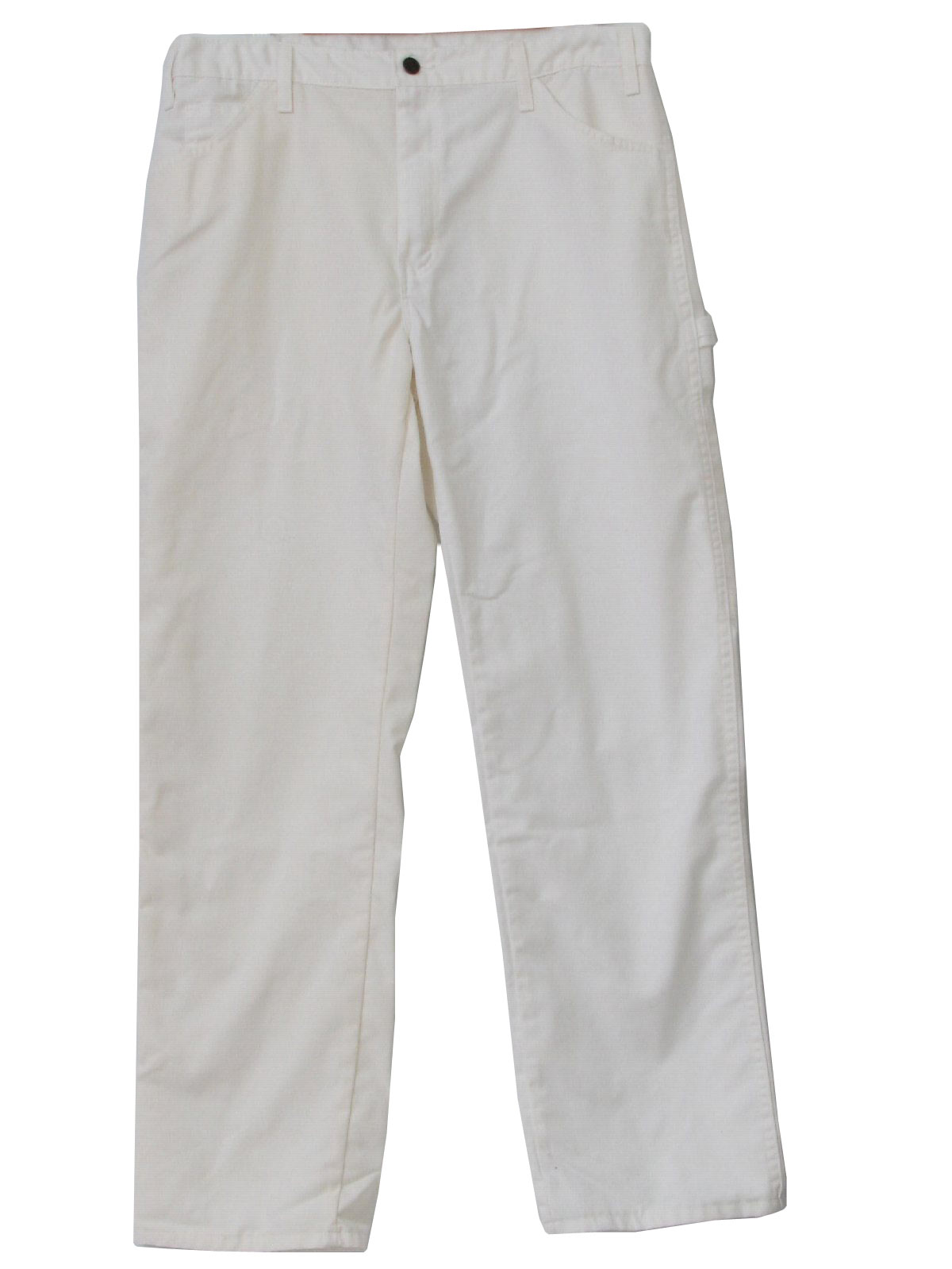 1990's Vintage Dickies Pants: 90s -Dickies- Mens white straight leg ...
