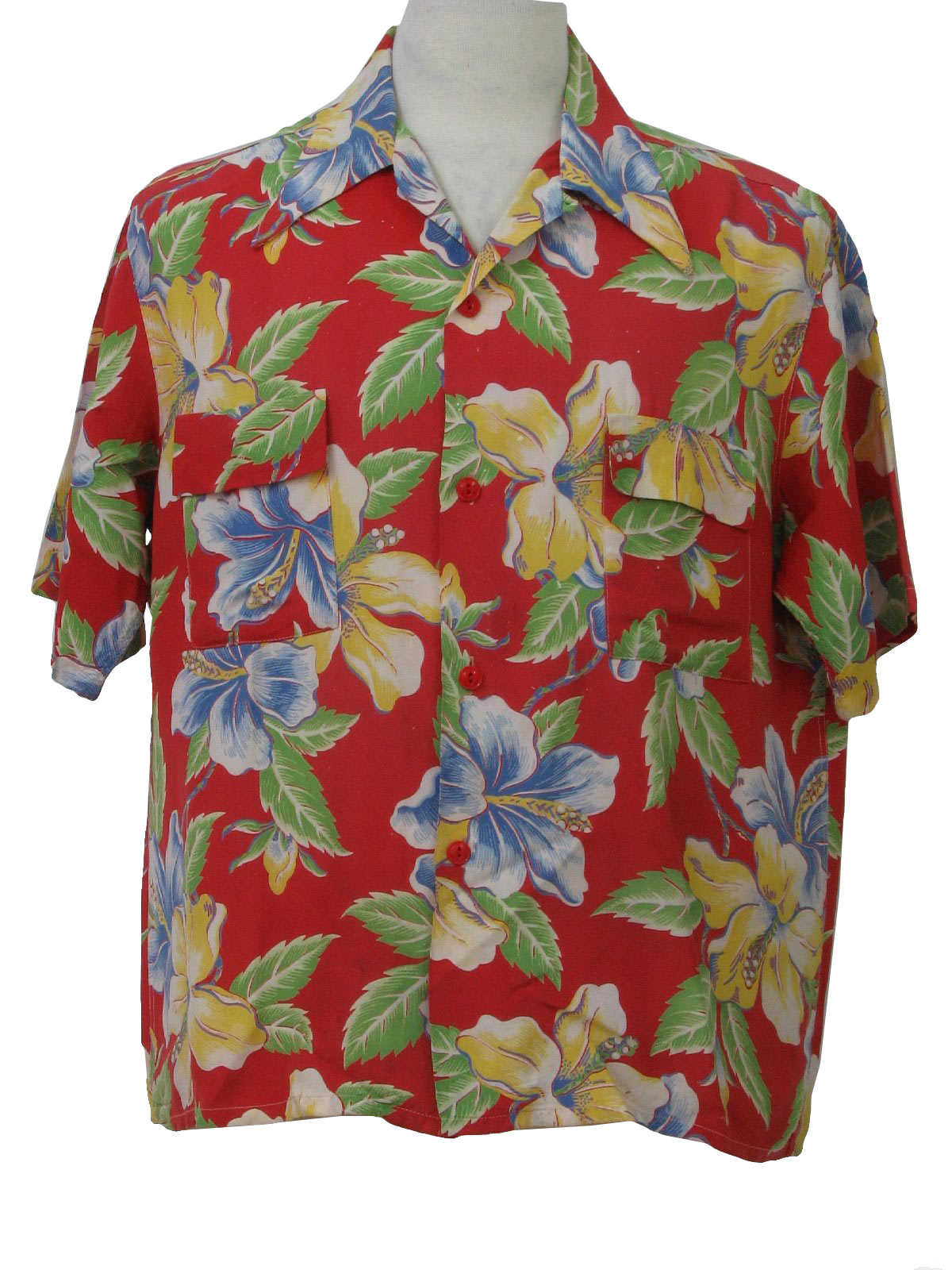 1950's Del Mar Sportswear Made in California Mens Hawaiian Shirt