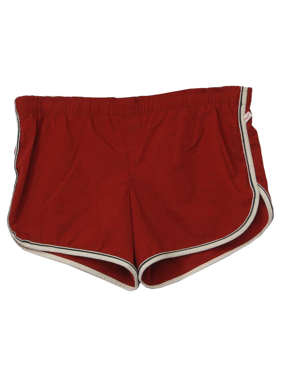 Vintage Jantzen 1970s Shorts: 70s -Jantzen- Mens rust red polyester and ...
