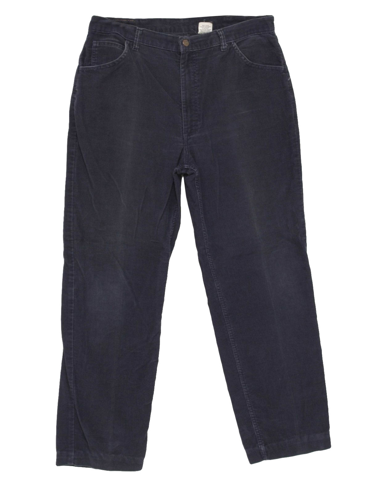 Vintage Roebucks 80's Pants: 80s -Roebucks- Mens dark blue polyester ...