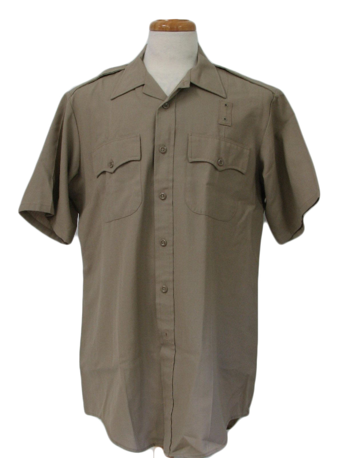 70's Flying Cross Shirt: 70s -Flying Cross- Mens deep khaki tan ...
