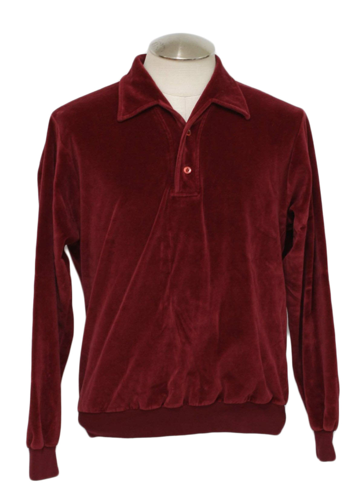 1980's Vintage Countess Mara Velour Shirt: 80s -Countess Mara- Mens ...