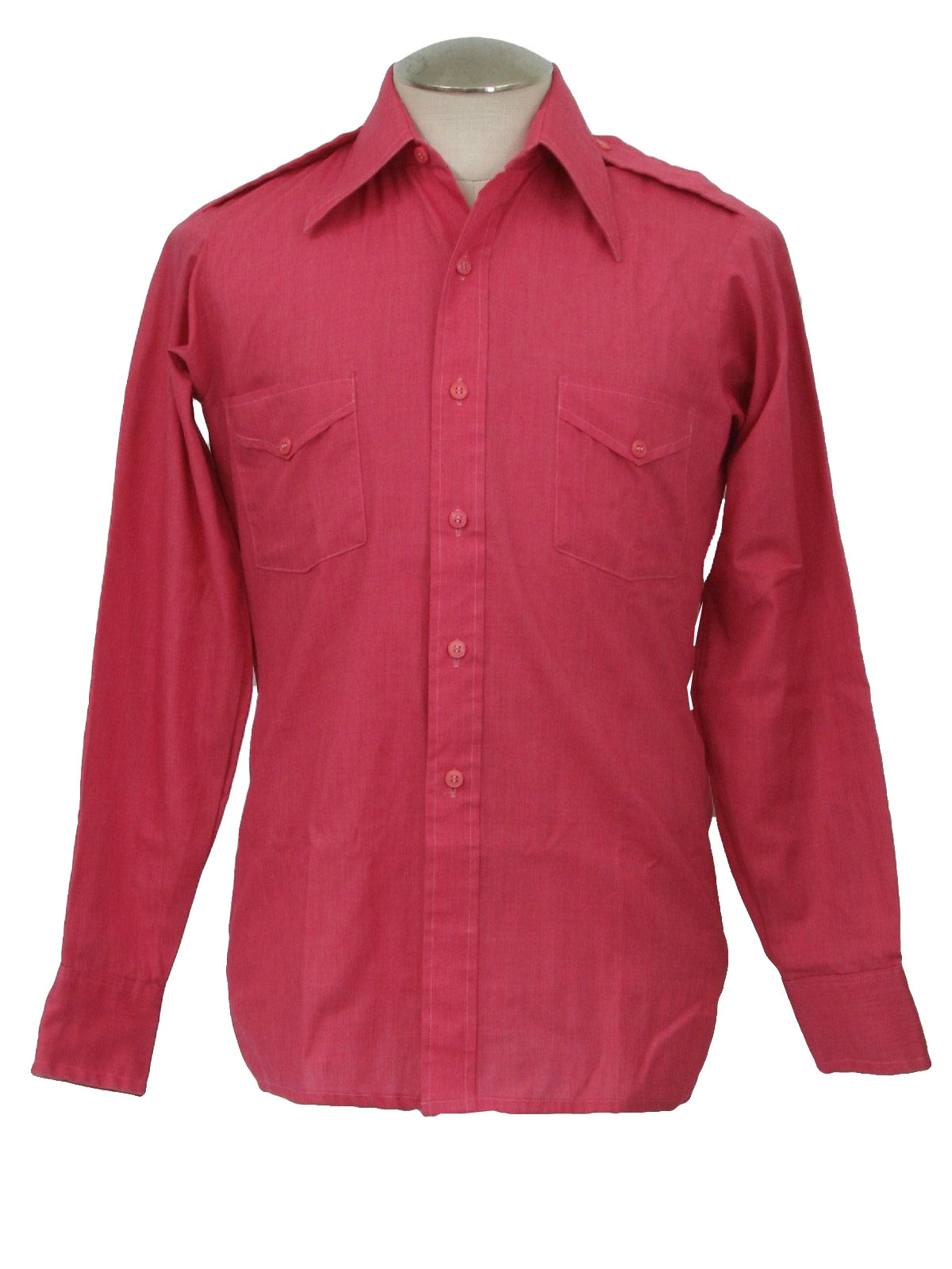 Vintage Van Heusen Seventies Shirt: 70s -Van Heusen- Mens pink ...