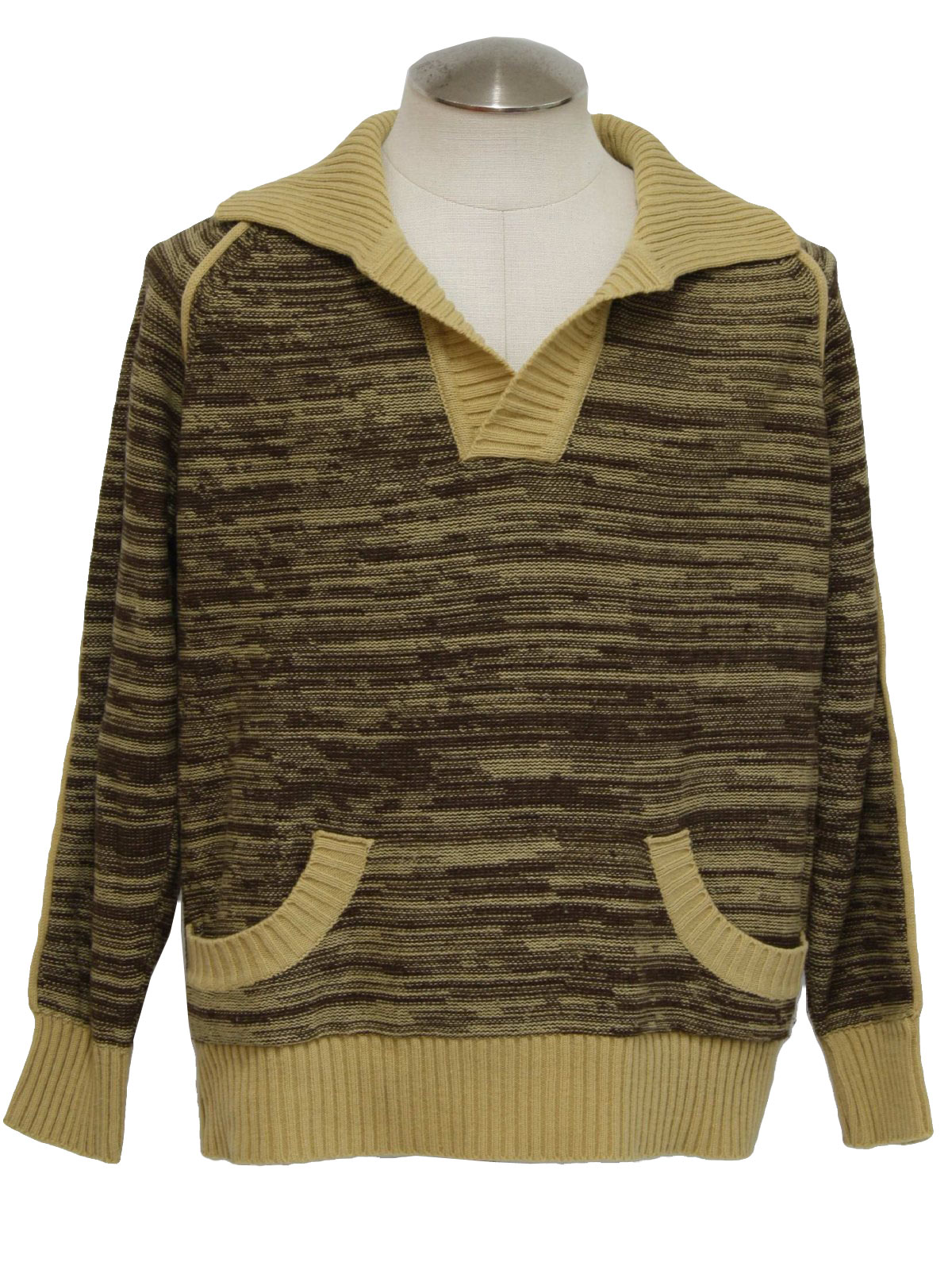70s Vintage Hudsons Man Sweater: 70s -Hudsons Man- Mens light tan ...