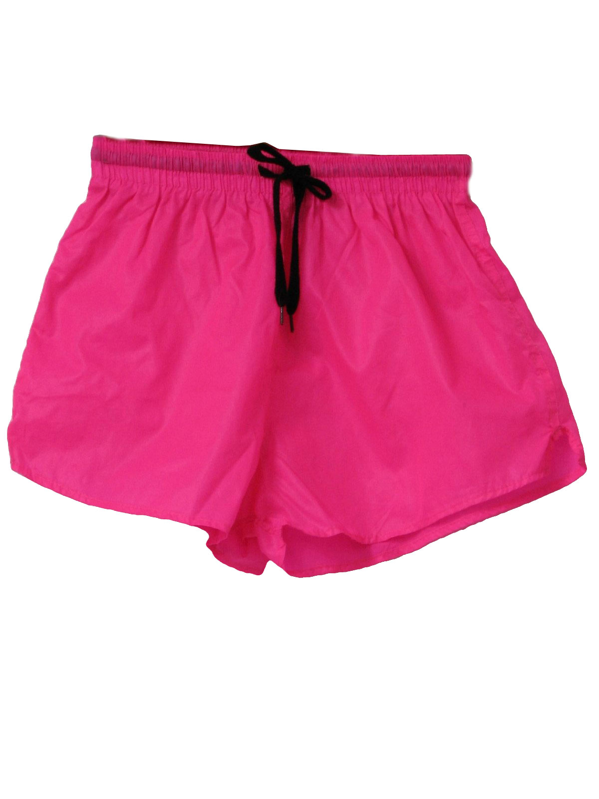 80s Retro Shorts: 80s -Union Jacks- Womens hot pink nylon running ...