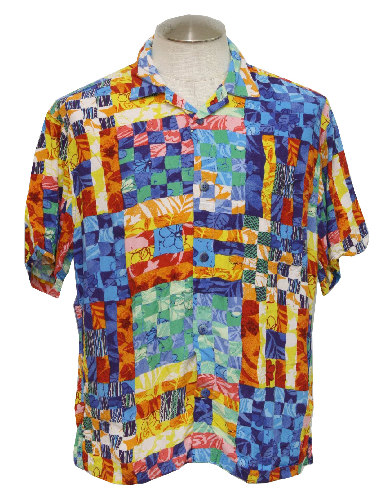 1990's Vintage Jams World Shirt: 90s -Jams World- Mens shaded blue ...