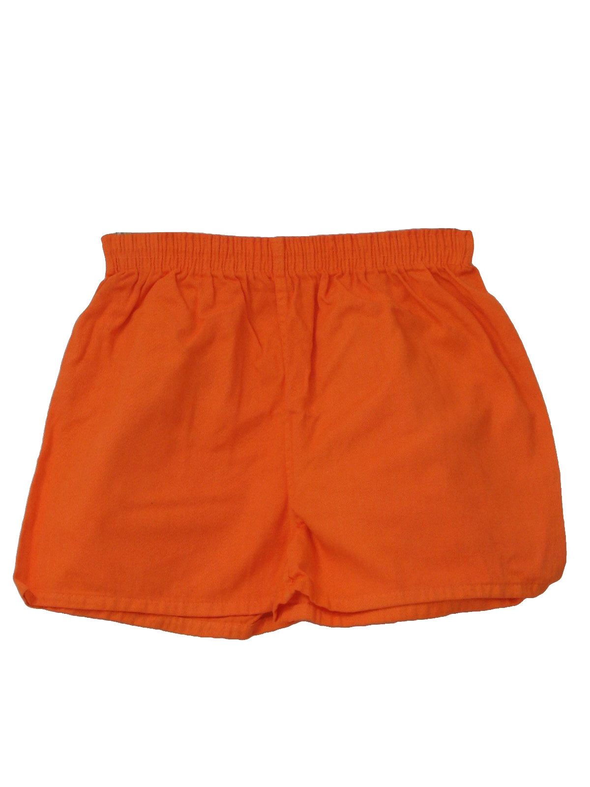 Eighties Vintage Shorts: 80s -Athletic Shorts- Mens bright caution ...