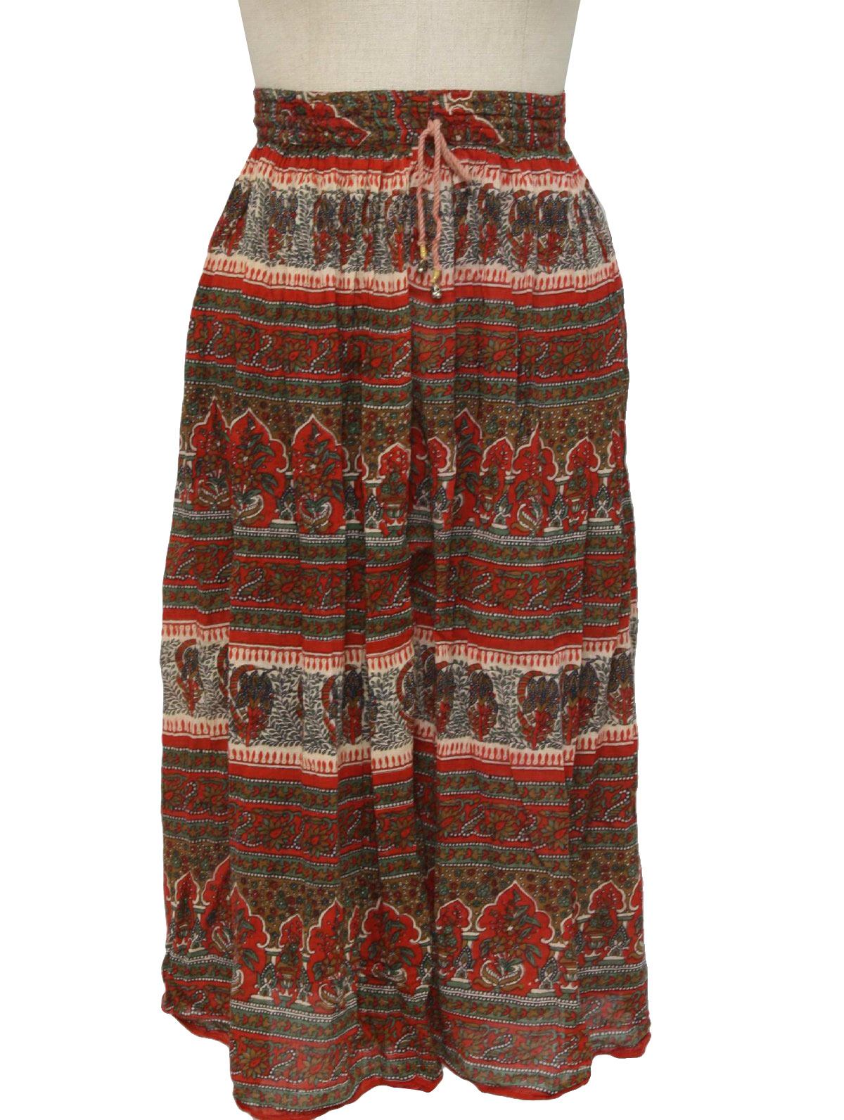 1970s Vintage Hippie Skirt: 70s style (made more recently) -Care Label ...