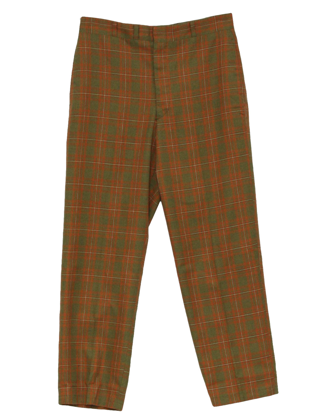 orange plaid pants mens