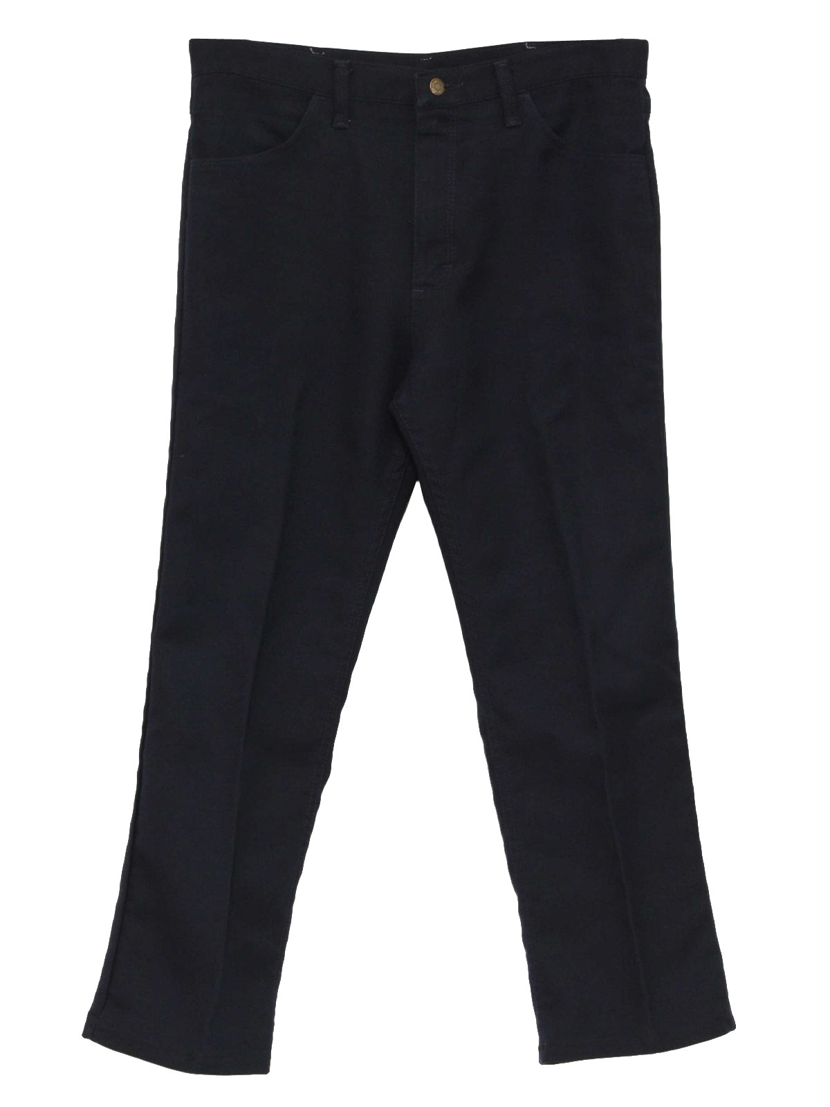Seventies Vintage Pants: 70s -Wrangler- Mens slightly faded navy blue ...