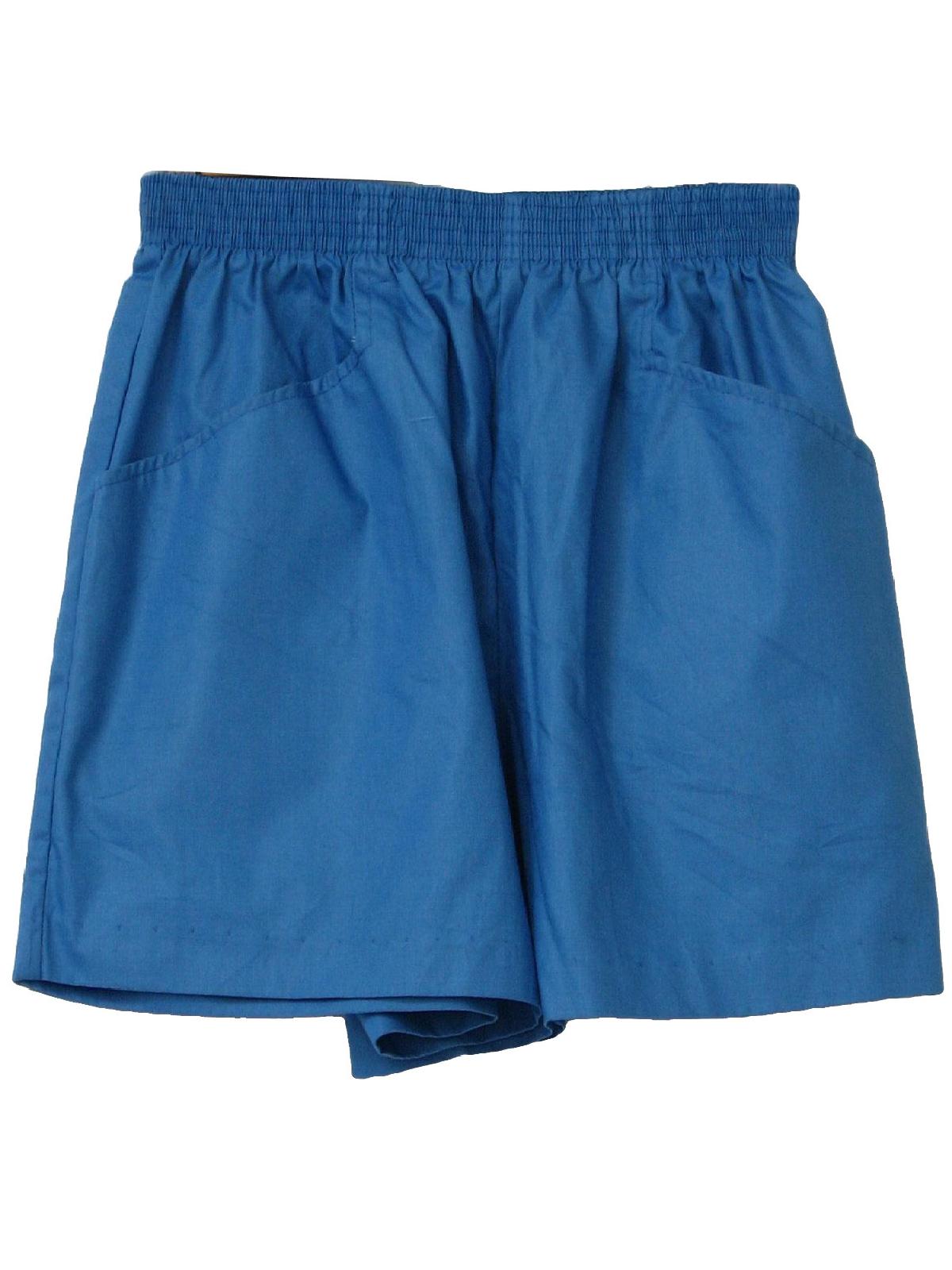 80s Shorts (Winner Choice): 80s -Winner Choice- Womens blue polyester ...