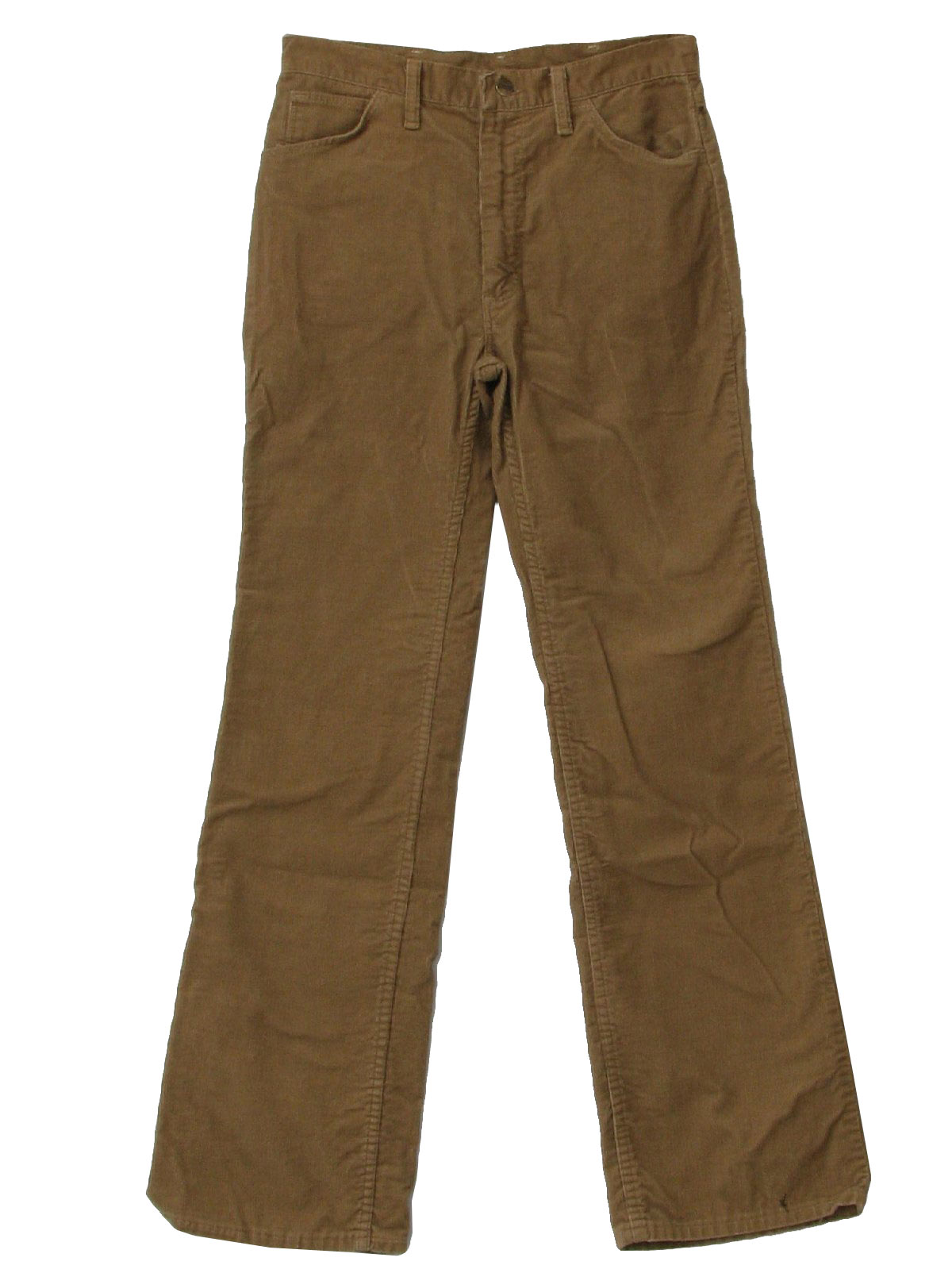 1970's Pants (Wrangler): 70s -Wrangler- Mens saddle tan brown boot cut ...