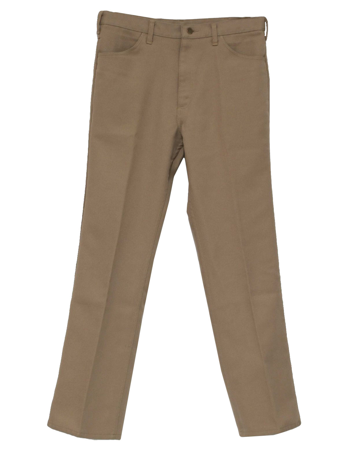 Vintage Wrangler 1970s Pants: 70s -Wrangler- Mens tan straight leg ...
