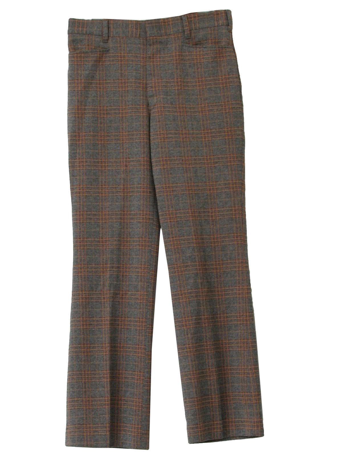 70s Pants (Days Slacks): 70s -Days Slacks- Mens grey with red and ...