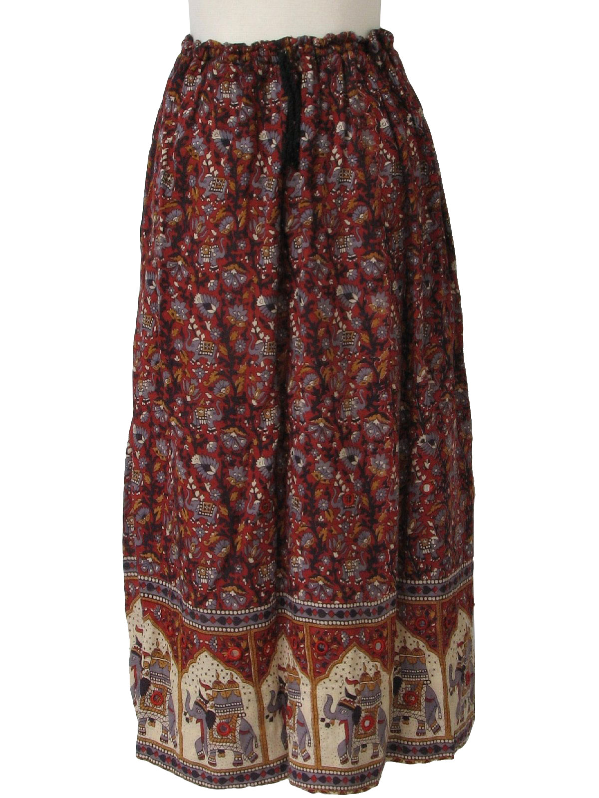 Shirred Skirt - Navy Broadcloth – KAL RIEMAN