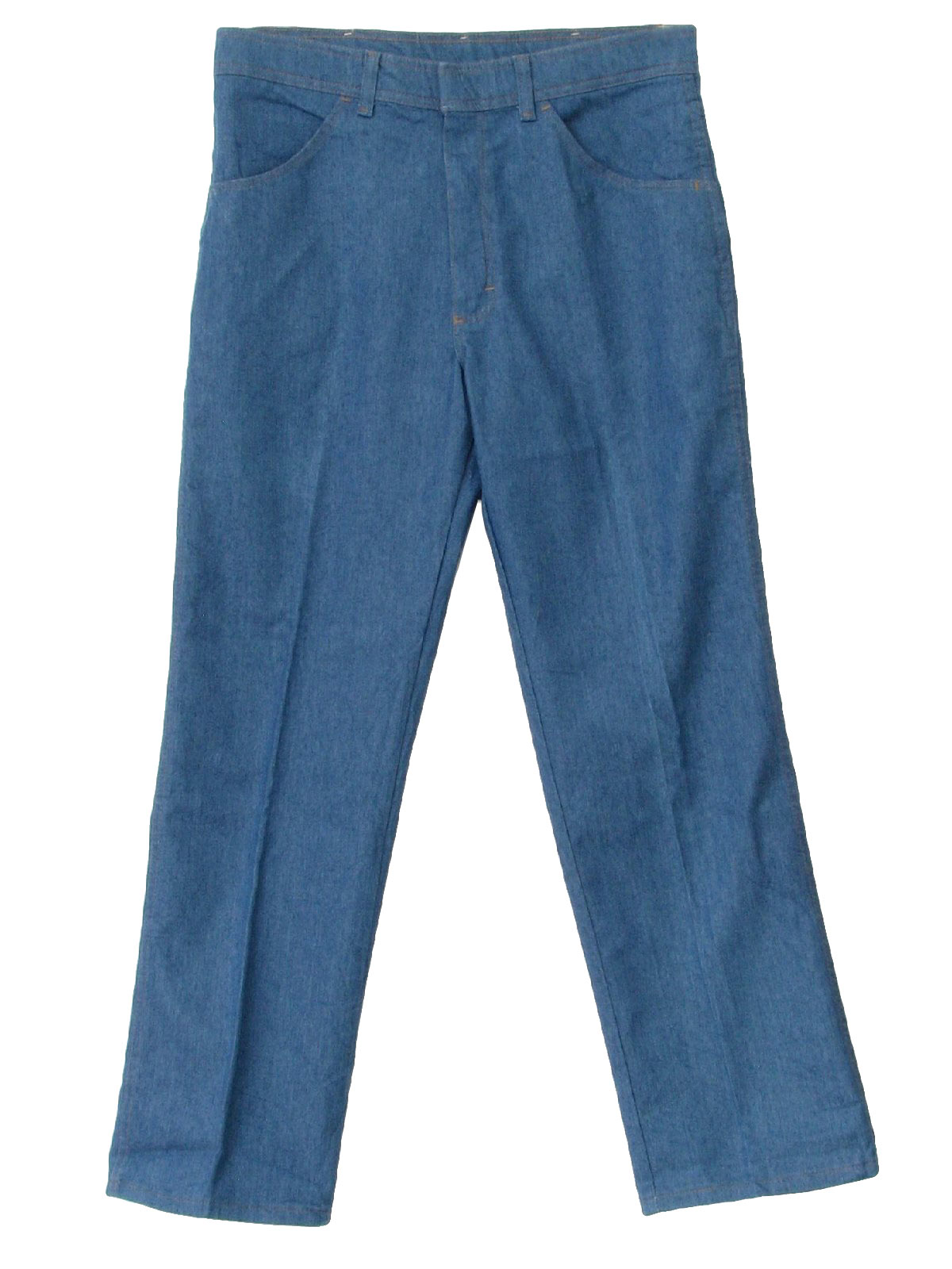 80s Retro Pants: Early80s -Wrangler- Mens blue denim straight leg ...